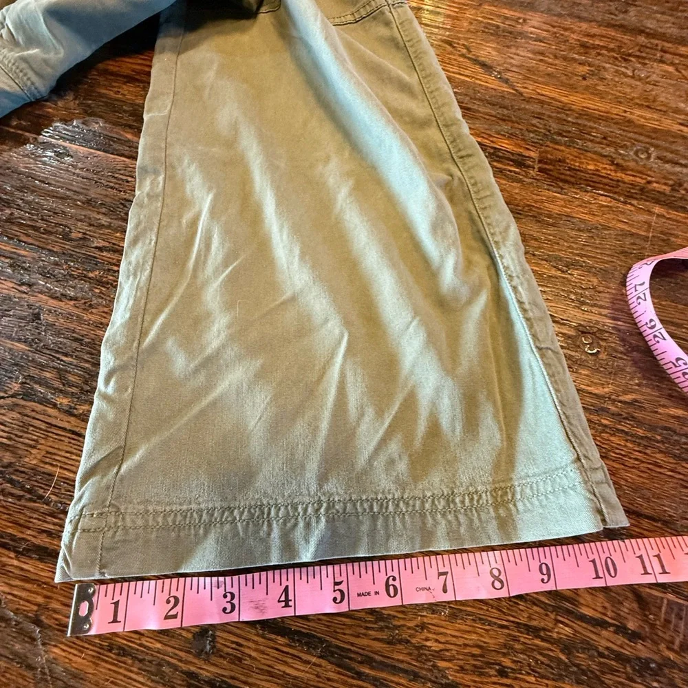 American Eagle AE Green Cargo Wide Leg Pants Stretch 6 - Picture 15 of 16